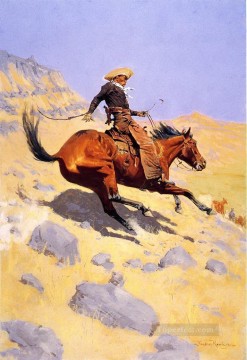 El vaquero 1902 Frederic Remington Indios americanos Pinturas al óleo